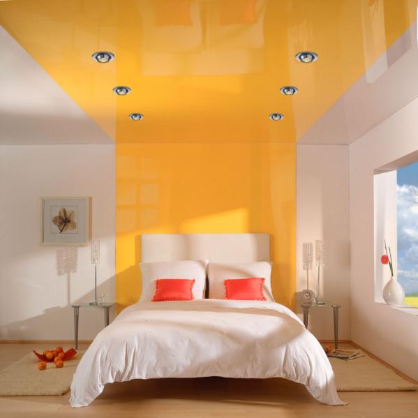 подвесные потолки в спальне