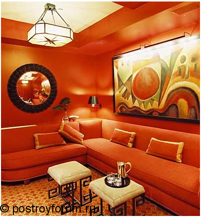 оранжевая комната фото